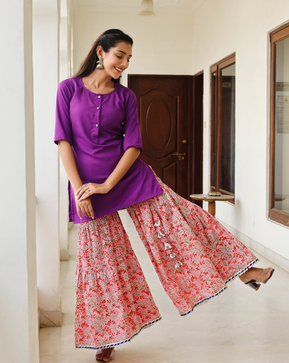 Classic Purple kurta Set
