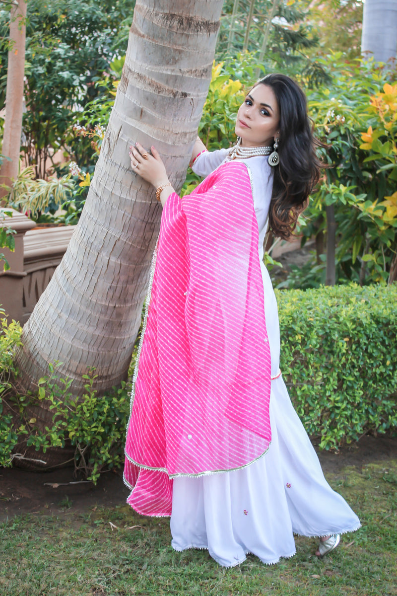 Plazzo Salwar Kameez Pakistani Suits Chiffon Gota Patti Suit Heavy  Embroidery Unstitched Dress Material - Etsy
