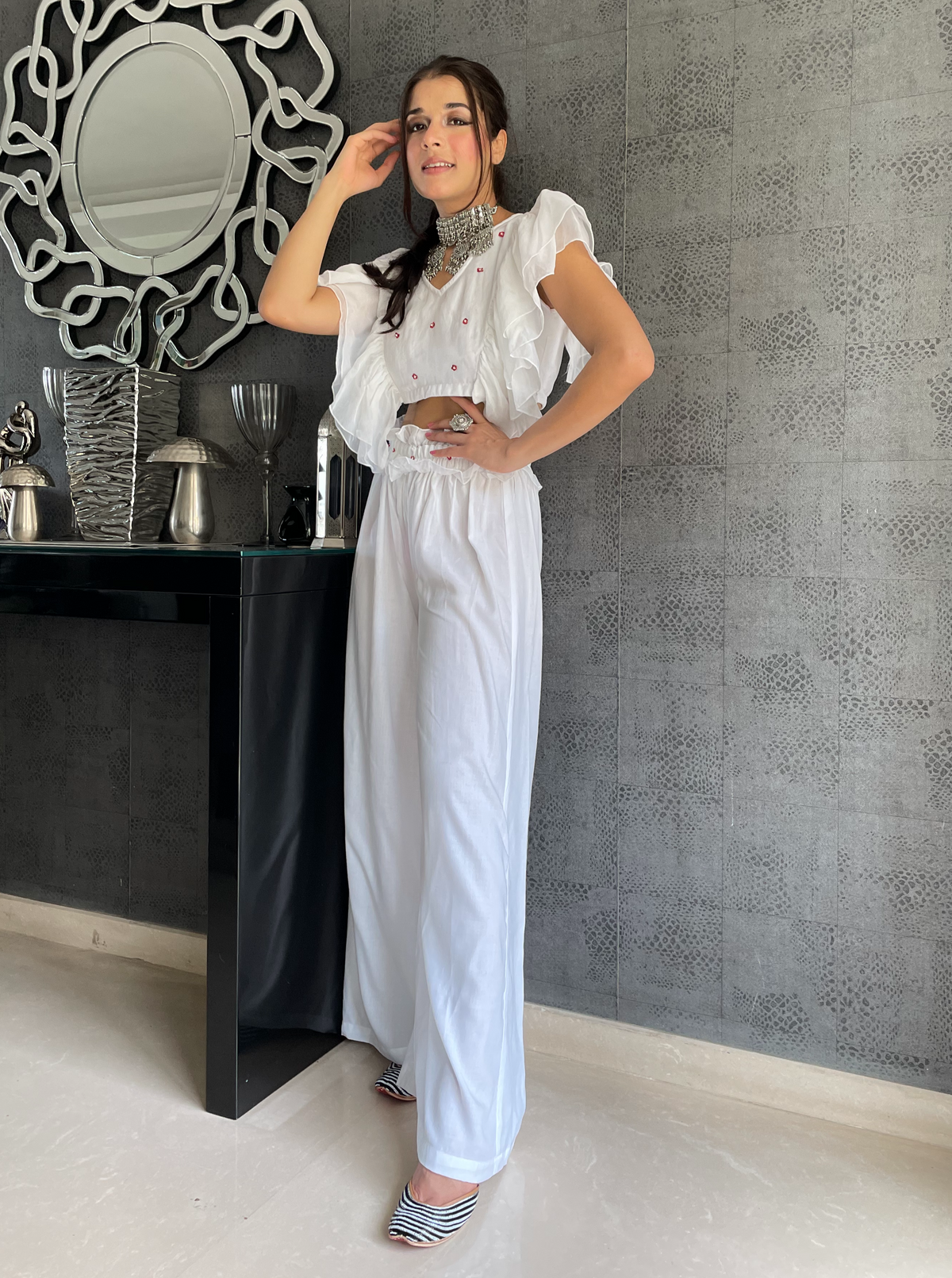 Angel White Cord Set