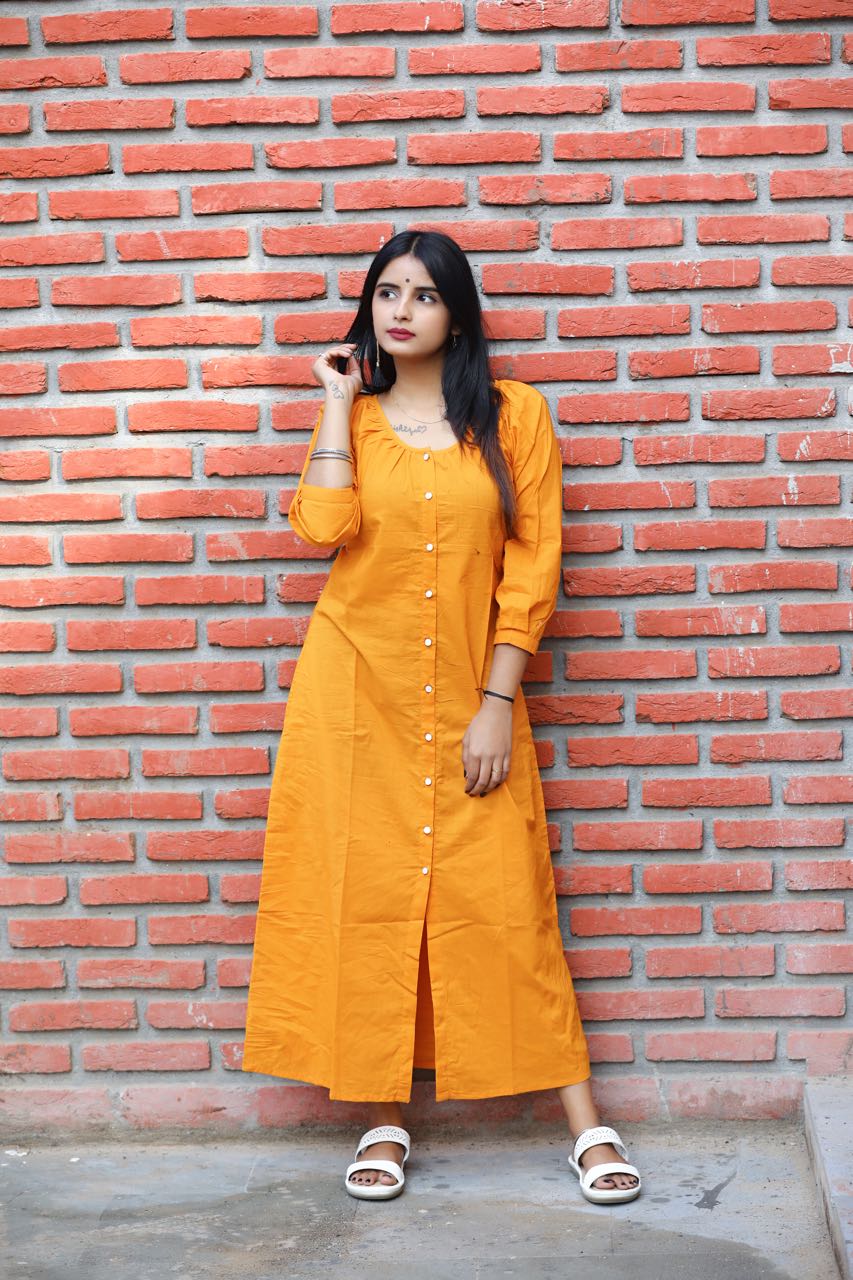 Classy Yellow maxi dress - Thread & Button