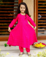 Beautiful Pink Chikankari Anarkali