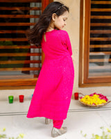 Beautiful Pink Chikankari Anarkali
