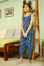 Teal Blue Dhoti Set