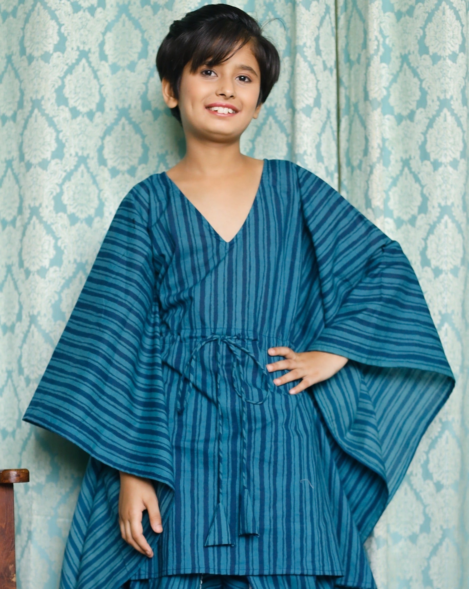 Sophie Blue Kaftan Set