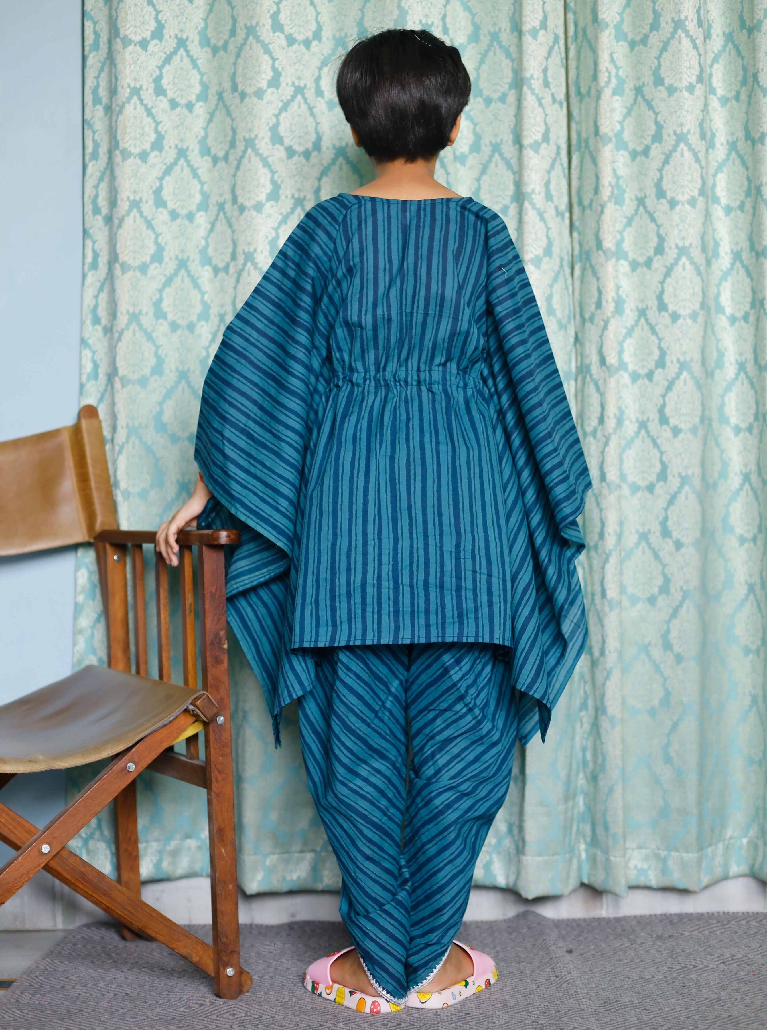 Sophie Blue Kaftan Set