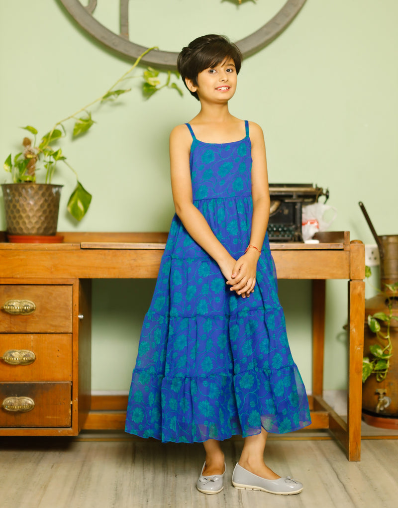 Frankie Blue Printed Dress