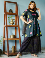 Terk Black Bandhej Suit Set