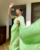 Shyla Green Crush Saree