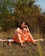 Wisteria Peach Tie Dye Kaftan