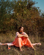 Wisteria Peach Tie Dye Kaftan
