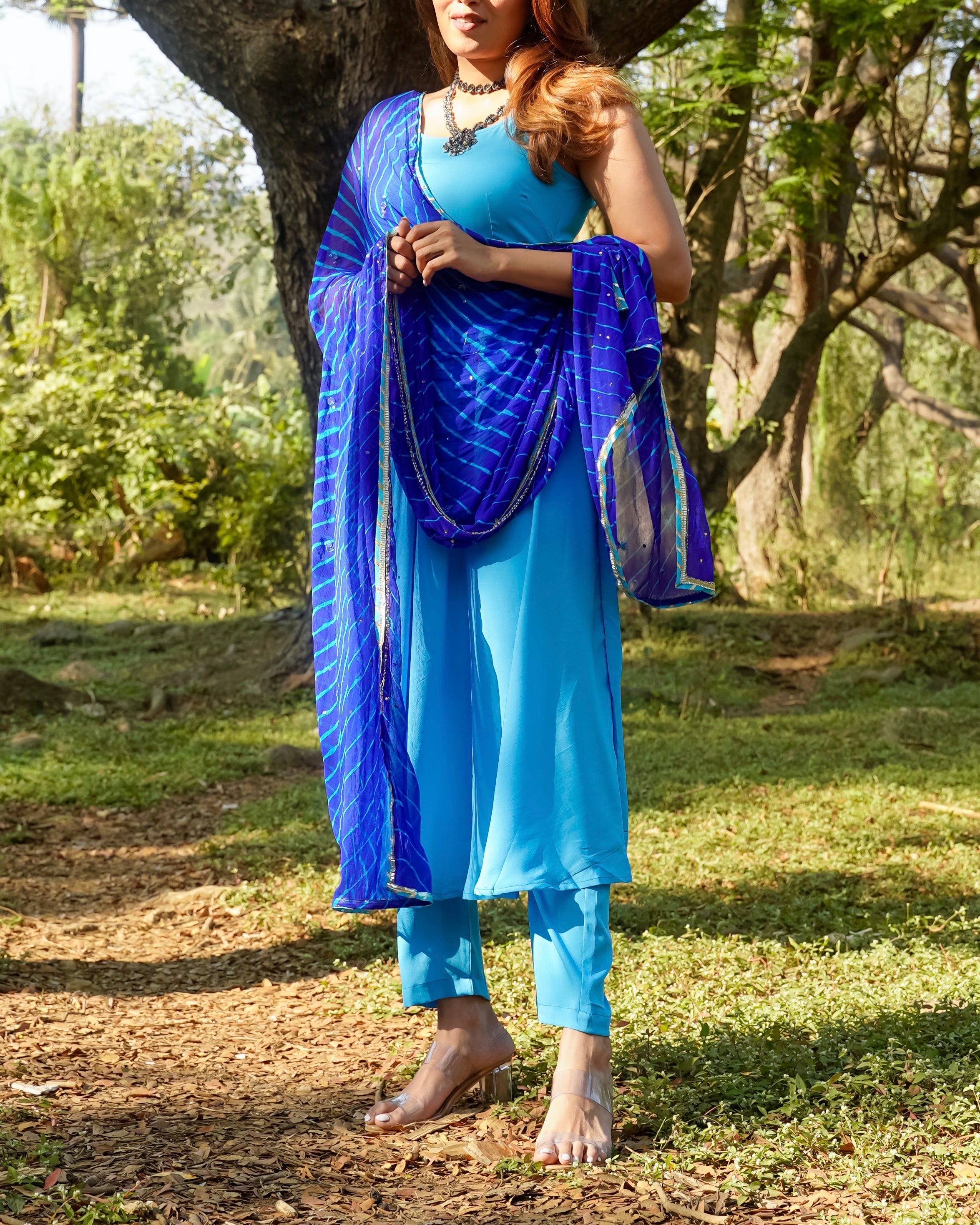 Aasmani Blue Suit Set