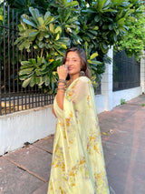 Iris Green Flared Suit Set