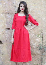 Short red dress - Thread & Button