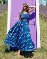 Yale Blue Polka Dot Dress