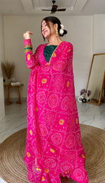 Lilah Rani Bandhej Suit