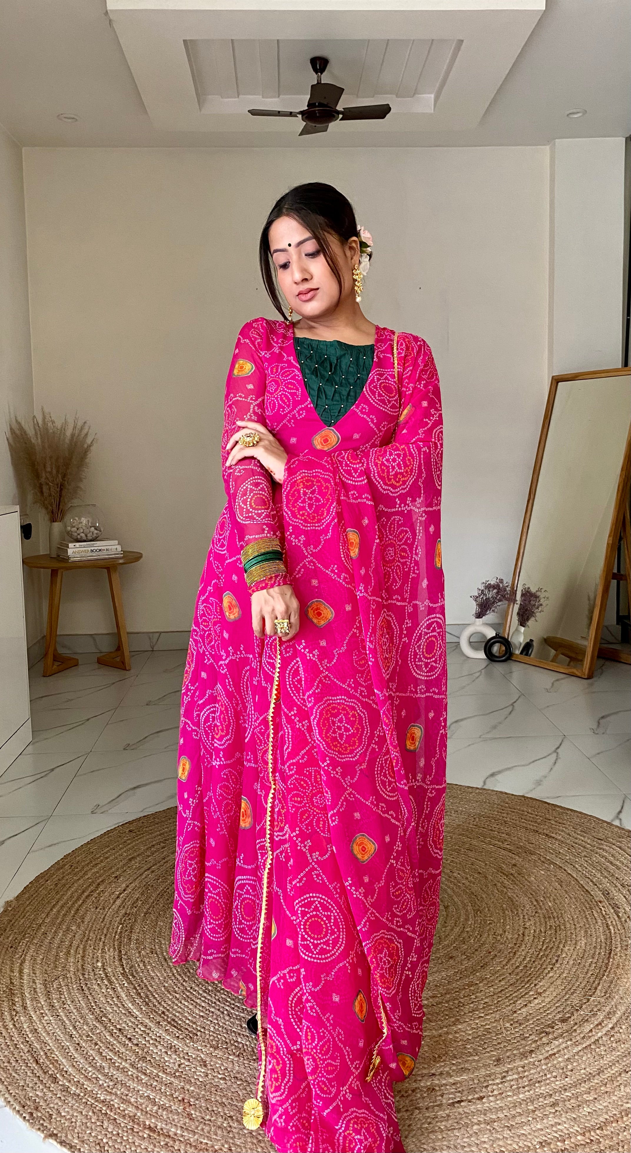 Lilah Rani Bandhej Suit