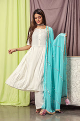 Silver Striped Suit Set