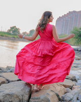 Gorgeous Pink Cotton Dress