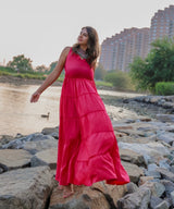 Gorgeous Pink Cotton Dress