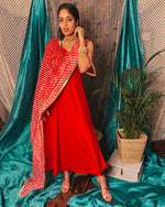 Lipstick Red Suit Set