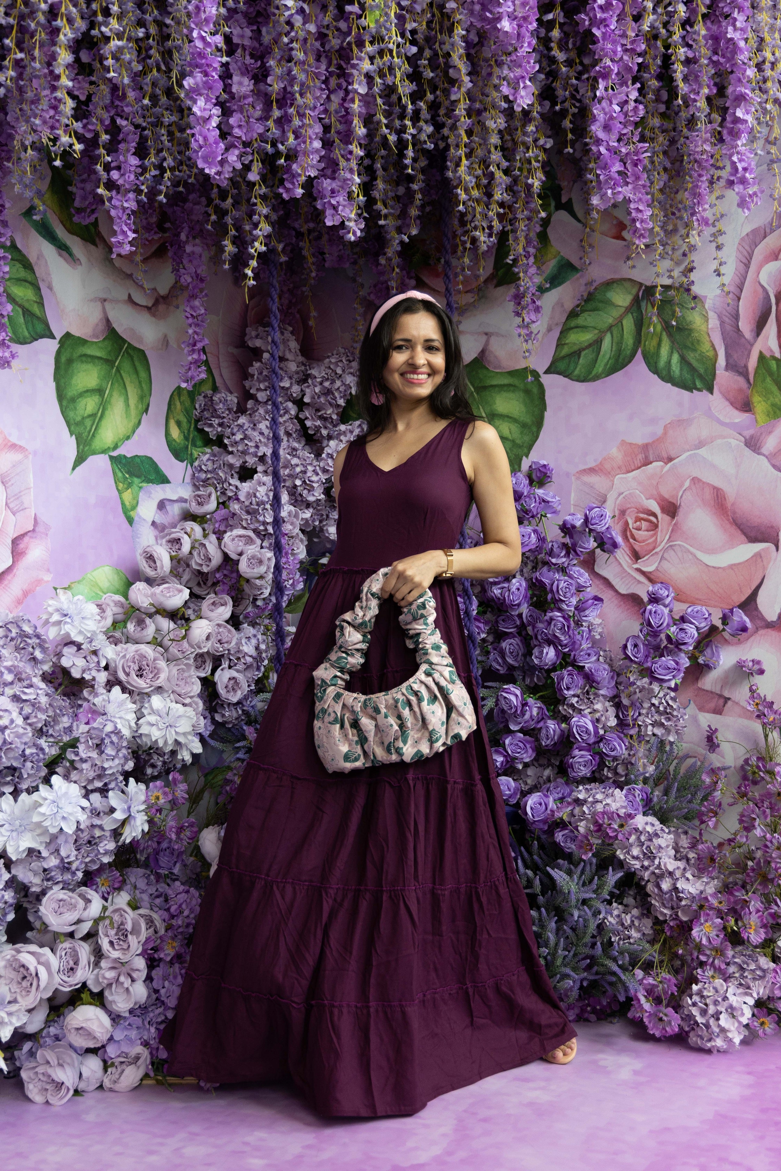 Beetroot Purple Long Dress