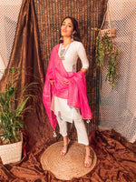 Cotton white suit set
