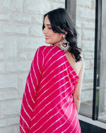 Elia Pink One Shoulder Womens Kurta Set