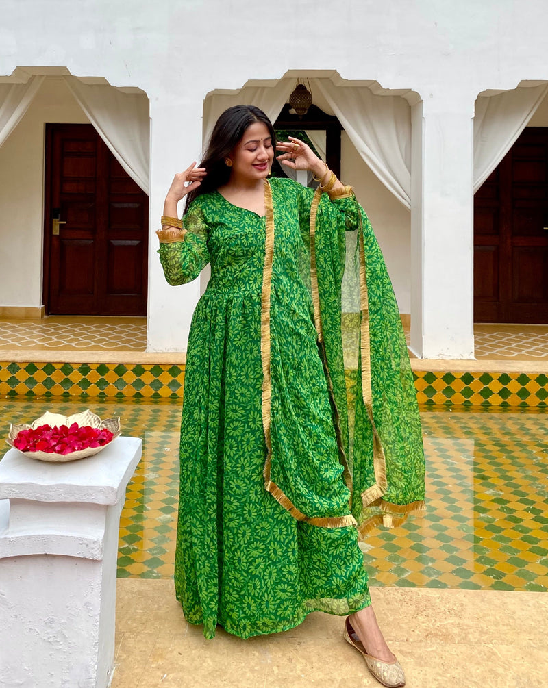 Aarya Green Suit Set
