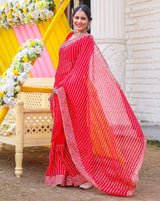 Eliza Red Gotta Work Saree