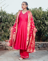 Devki Red Suit Set