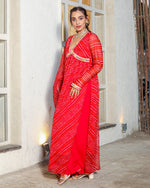 Vinaya Red Bandhani Suit set