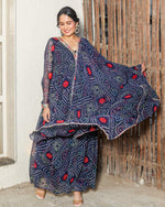Brinda Blue Bandhani Suit Set