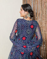 Brinda Blue Bandhani Suit Set