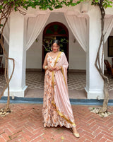 Meera Brown Anarkali Set