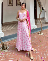 Shivaya Pink Floral Suit Set