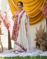 Primrose Red Floral Cotton Suit Set