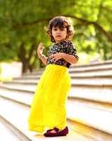 Beautiful Pastel Yellow Gown With Handwork