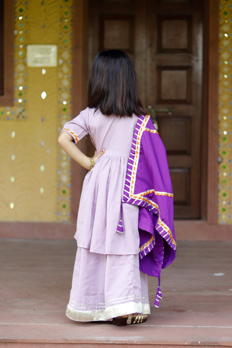 Liliac Purple Skirt Set