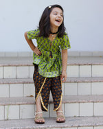 Green Dhoti Set