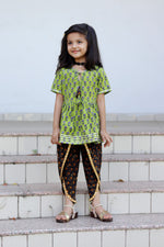 Green Dhoti Set