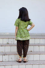 Green Dhoti Set