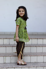 Green Dhoti Set