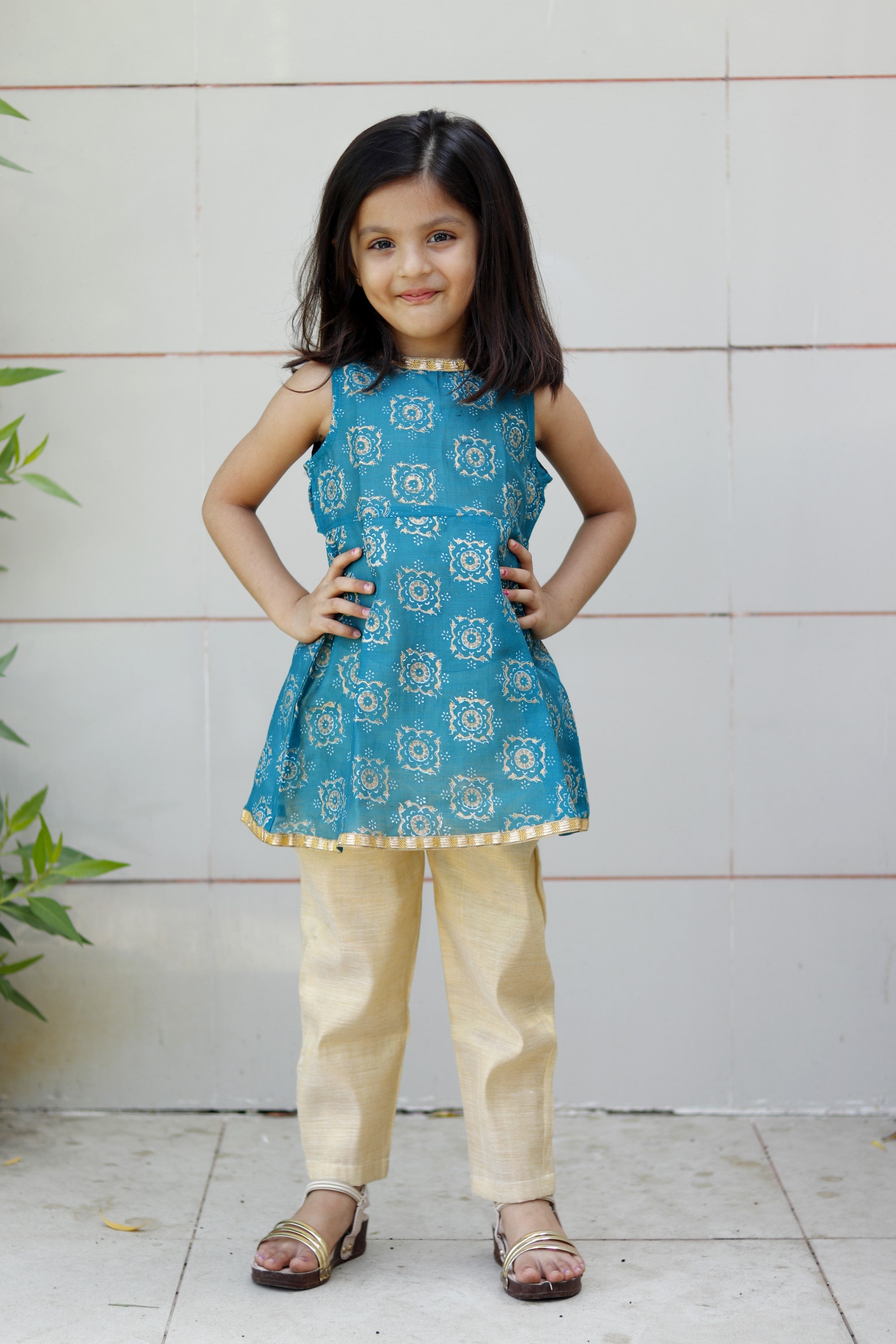 Blue kurta set