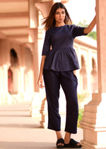 Blue stripe cord set