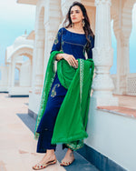 Royal blue suit set