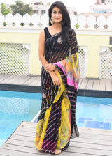 Beautiful shaded lahriya saree