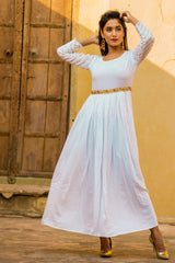 Shiny White sequin Dress