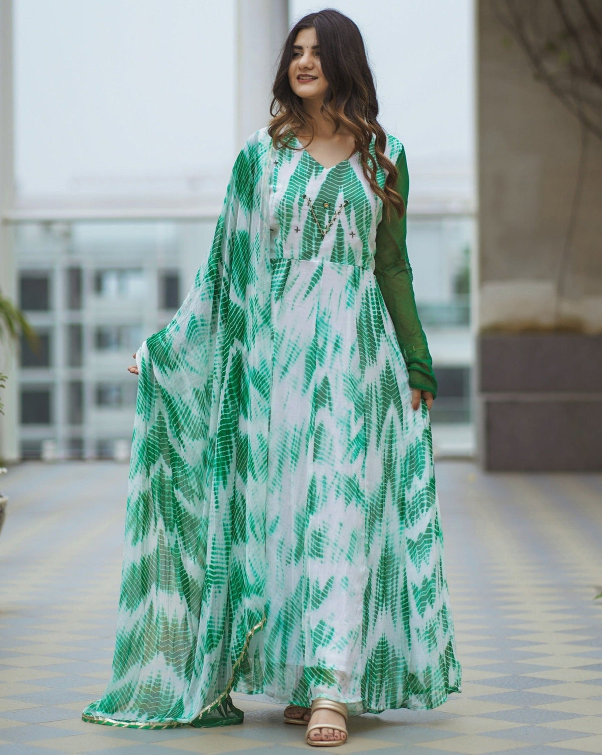 Uma Green Suit Set
